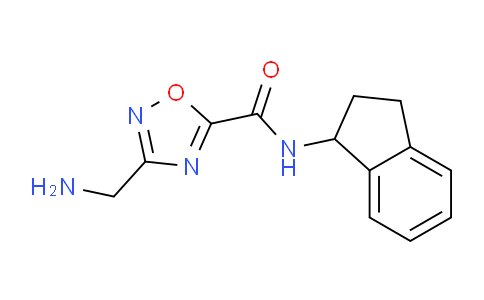 CAS No. 1119450-71-3, 3-(Aminomethyl)-N-(2,3-dihydro-1H-inden-1-yl)-1,2,4-oxadiazole-5-carboxamide