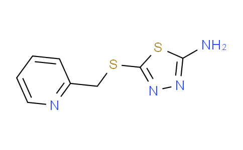 CAS No. 118159-54-9, 5-((Pyridin-2-ylmethyl)thio)-1,3,4-thiadiazol-2-amine