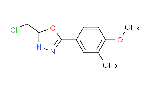 CAS No. 1086398-45-9, 2-(Chloromethyl)-5-(4-methoxy-3-methylphenyl)-1,3,4-oxadiazole