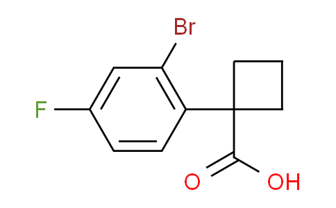 CAS No. 1086599-74-7, 1-(2-Bromo-4-fluorophenyl)cyclobutanecarboxylic Acid