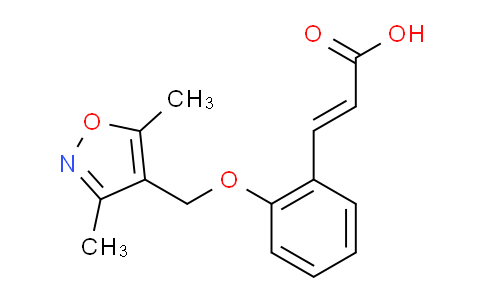 CAS No. 1087796-95-9, 3-(2-((3,5-Dimethylisoxazol-4-yl)methoxy)phenyl)acrylic acid