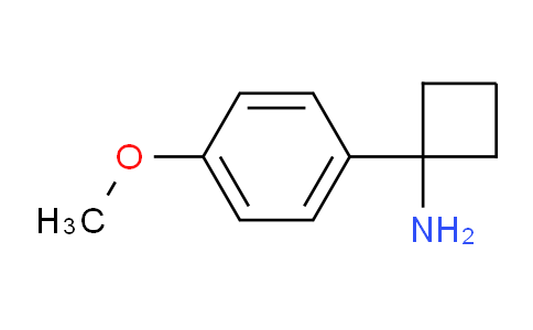 CAS No. 1017387-07-3, 1-(4-Methoxyphenyl)cyclobutanamine