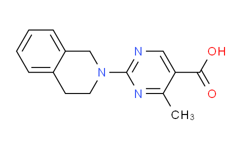 CAS No. 1017485-42-5, 2-(3,4-Dihydroisoquinolin-2(1H)-yl)-4-methylpyrimidine-5-carboxylic acid