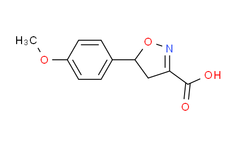 CAS No. 1018051-51-8, 5-(4-Methoxyphenyl)-4,5-dihydroisoxazole-3-carboxylic acid