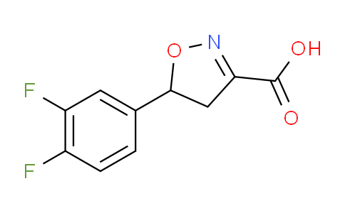 CAS No. 1018170-52-9, 5-(3,4-Difluorophenyl)-4,5-dihydroisoxazole-3-carboxylic acid