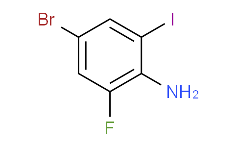 CAS No. 1201149-19-0, 4-Bromo-2-fluoro-6-iodoaniline