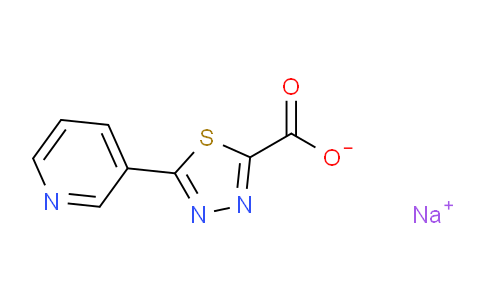 CAS No. 1201199-06-5, Sodium 5-(pyridin-3-yl)-1,3,4-thiadiazole-2-carboxylate