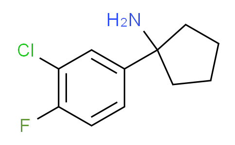 CAS No. 1176017-03-0, 1-(3-Chloro-4-fluorophenyl)cyclopentanamine