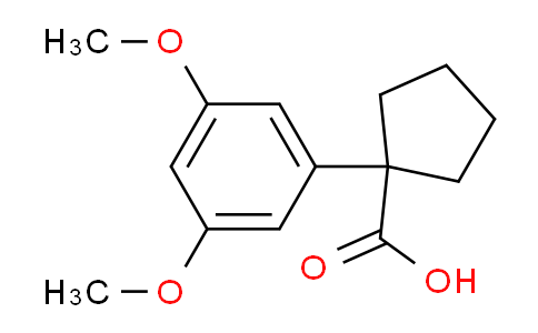 CAS No. 1176042-70-8, 1-(3,5-Dimethoxyphenyl)cyclopentanecarboxylic Acid