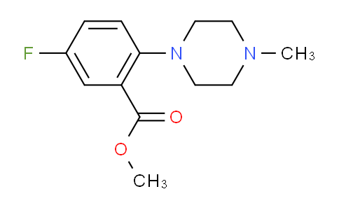 CAS No. 1256633-14-3, Methyl 5-Fluoro-2-(4-methylpiperazino)benzoate