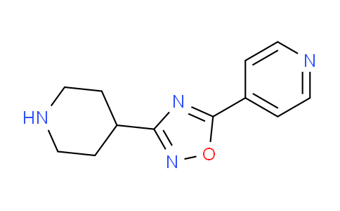 CAS No. 1256821-69-8, 3-(Piperidin-4-yl)-5-(pyridin-4-yl)-1,2,4-oxadiazole