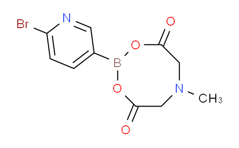 CAS No. 1257642-70-8, 2-(6-Bromo-3-pyridyl)-6-methyl-1,3,6,2-dioxazaborocane-4,8-dione