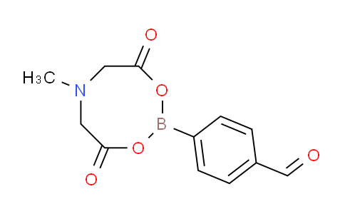 CAS No. 1257650-77-3, 4-(6-Methyl-4,8-dioxo-1,3,6,2-dioxazaborocan-2-yl)benzaldehyde