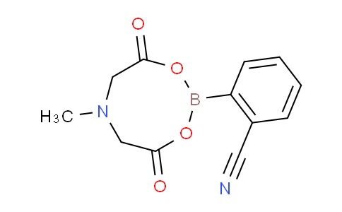 CAS No. 1257739-16-4, 2-(6-Methyl-4,8-dioxo-1,3,6,2-dioxazaborocan-2-yl)benzonitrile