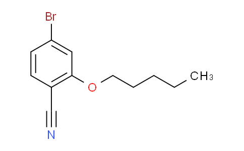 CAS No. 1191055-82-9, 4-Bromo-2-(pentyloxy)benzonitrile