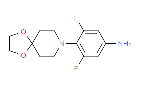CAS No. 1292836-43-1, 3,5-Difluoro-4-(1,4-dioxa-8-azaspiro[4.5]decan-8-yl)aniline