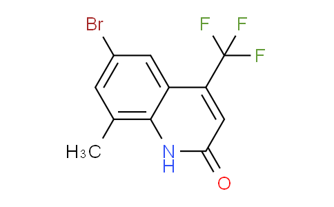 CAS No. 1375066-09-3, 6-Bromo-8-methyl-4-(trifluoromethyl)quinolin-2(1H)-one