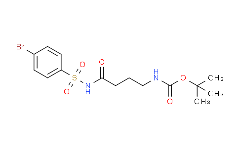 CAS No. 2044702-83-0, tert-Butyl (4-(4-bromophenylsulfonamido)-4-oxobutyl)carbamate