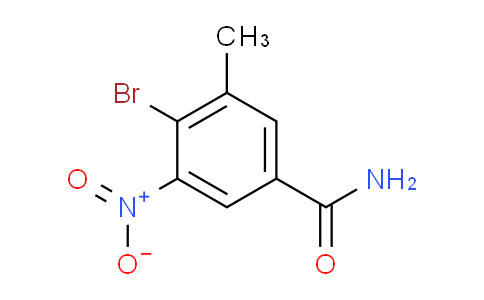 CAS No. 1807208-72-5, 4-Bromo-3-methyl-5-nitrobenzamide