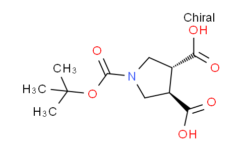CAS No. 1807916-65-9, (3R,4R)-1-Boc-pyrrolidine-3,4-dicarboxylic Acid
