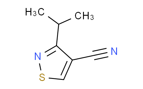 CAS No. 1496495-94-3, 3-Isopropylisothiazole-4-carbonitrile