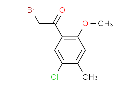 CAS No. 683274-74-0, 2-Bromo-1-(5-chloro-2-methoxy-4-methylphenyl)ethanone