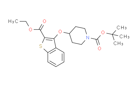 CAS No. 1416051-61-0, tert-Butyl 4-((2-(ethoxycarbonyl)benzo[b]thiophen-3-yl)oxy)piperidine-1-carboxylate