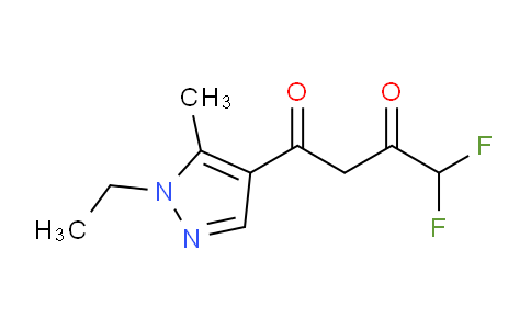 CAS No. 1005613-67-1, 1-(1-Ethyl-5-methyl-1H-pyrazol-4-yl)-4,4-difluorobutane-1,3-dione