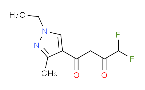 CAS No. 1005629-65-1, 1-(1-Ethyl-3-methyl-1H-pyrazol-4-yl)-4,4-difluorobutane-1,3-dione
