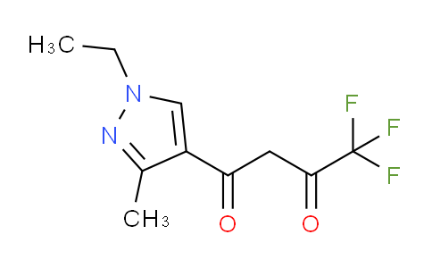 CAS No. 1006322-30-0, 1-(1-Ethyl-3-methyl-1H-pyrazol-4-yl)-4,4,4-trifluorobutane-1,3-dione