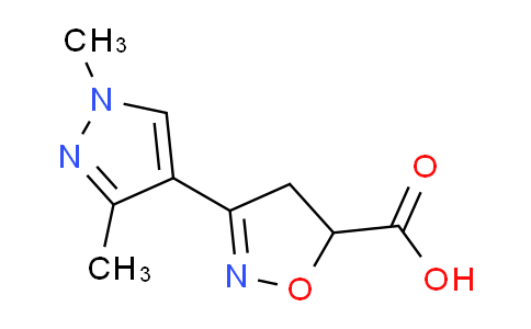 CAS No. 1006454-88-1, 3-(1,3-Dimethyl-1H-pyrazol-4-yl)-4,5-dihydroisoxazole-5-carboxylic acid