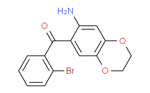 CAS No. 164526-17-4, (7-Amino-2,3-dihydrobenzo[b][1,4]dioxin-6-yl)(2-bromophenyl)methanone
