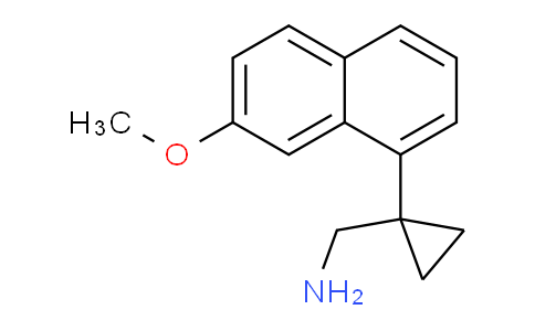 CAS No. 1647055-48-8, 1-(7-Methoxy-1-naphthyl)cyclopropanemethanamine