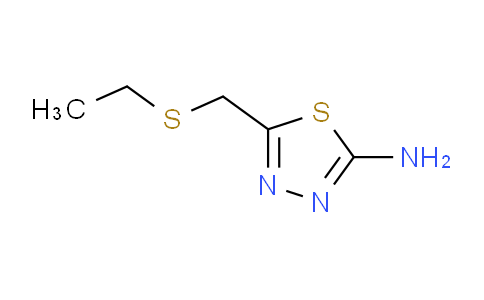 CAS No. 180041-31-0, 5-[(Ethylsulfanyl)methyl]-1,3,4-thiadiazol-2-ylamine