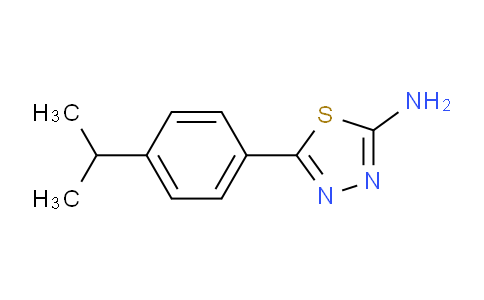 CAS No. 100987-89-1, 5-(4-Isopropylphenyl)-1,3,4-thiadiazol-2-amine