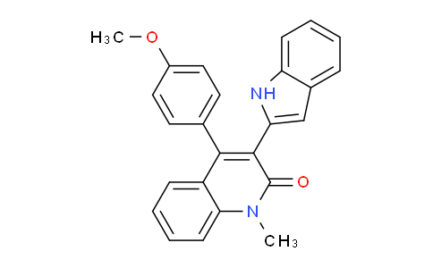CAS No. 1010128-58-1, 3-(1H-2-INDOLYL)-4-(4-METHOXYPHENYL)-1-METHYL-1H-2-QUINOLINONE