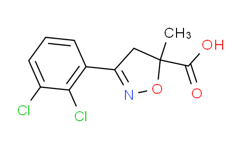 CAS No. 1326813-25-5, 3-(2,3-Dichlorophenyl)-5-methyl-4,5-dihydroisoxazole-5-carboxylic acid