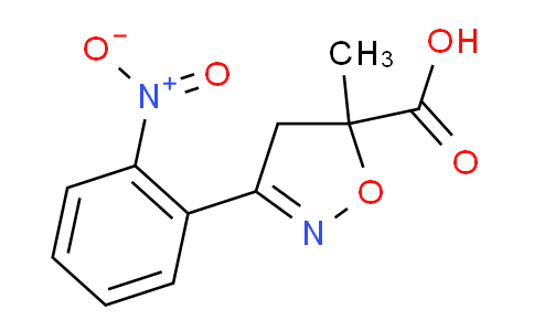 CAS No. 1326814-66-7, 5-Methyl-3-(2-nitrophenyl)-4,5-dihydroisoxazole-5-carboxylic acid