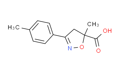 MC811645 | 1326815-45-5 | 5-Methyl-3-(p-tolyl)-4,5-dihydroisoxazole-5-carboxylic acid