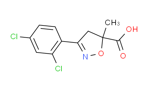 CAS No. 1326815-54-6, 3-(2,4-Dichlorophenyl)-5-methyl-4,5-dihydroisoxazole-5-carboxylic acid