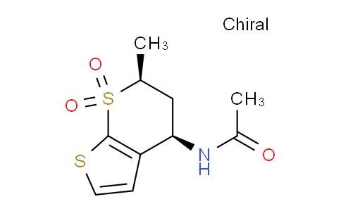 CAS No. 148810-83-7, N-((4R,6S)-6-Methyl-7,7-dioxido-5,6-dihydro-4H-thieno[2,3-b]thiopyran-4-yl)acetamide