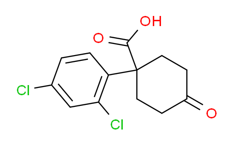 CAS No. 1408058-11-6, 1-(2,4-Dichlorophenyl)-4-oxocyclohexanecarboxylic Acid