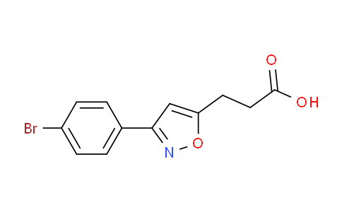 CAS No. 1422283-25-7, 3-(3-(4-Bromophenyl)isoxazol-5-yl)propanoic acid