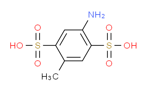 CAS No. 26585-57-9, 2-Amino-5-methylbenzene-1,4-disulfonic acid