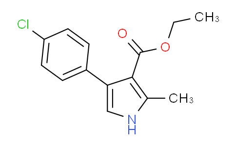 CAS No. 22186-93-2, Ethyl 4-(4-chlorophenyl)-2-methyl-1H-pyrrole-3-carboxylate
