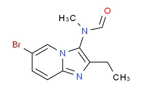 CAS No. 1628263-93-3, N-(6-Bromo-2-ethylimidazo[1,2-a]pyridin-3-yl)-N-methylformamide