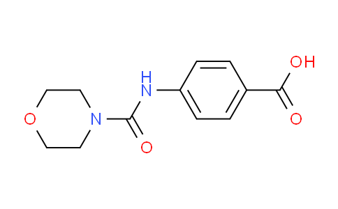 CAS No. 163587-59-5, 4-(Morpholine-4-carboxamido)benzoic acid