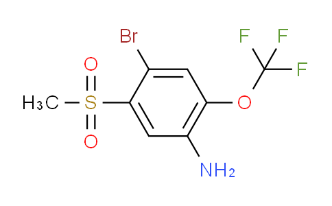 CAS No. 1403483-85-1, 4-Bromo-5-methanesulfonyl-2-(trifluoromethoxy)aniline