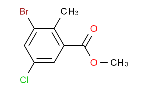 CAS No. 1403597-45-4, Methyl 3-Bromo-5-chloro-2-methylbenzoate