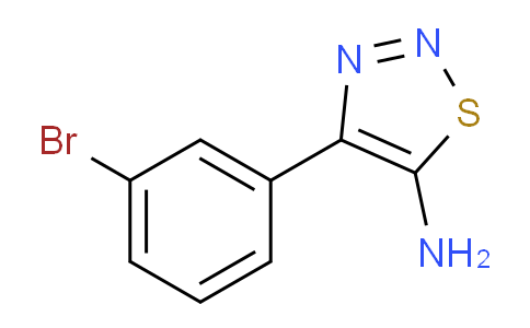CAS No. 1782769-83-8, 4-(3-Bromophenyl)-1,2,3-thiadiazol-5-amine
